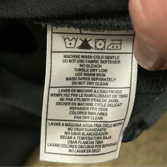 Larceny Bourbon Mens‎ Medium Collared Polo Black White Embroidered Logo EUC - Picture 5 of 5